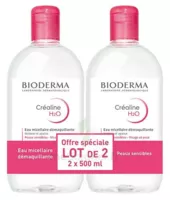 Acheter CREALINE H2O Solution micellaire nettoyante apaisante sans parfum 2Fl/500ml à BOEN 